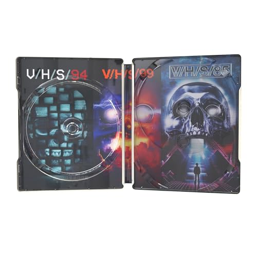 V/H/S/Triple Feature - Steelbook [Blu-ray] for Horror Fans - Exclusive Design - Perfect for Holiday Gifts - 1080p High D